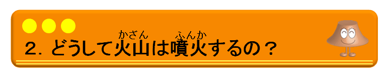 ２．どうして火山は噴火するの？